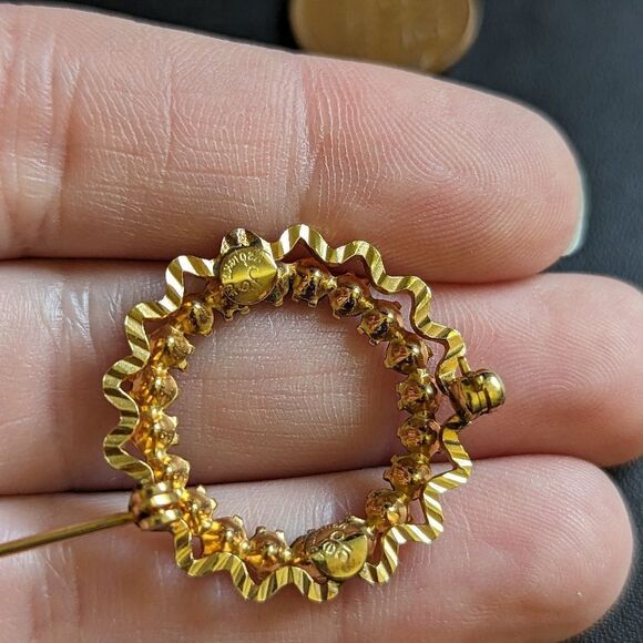 14K Gold Plated Brooch - Picture 2 of 5